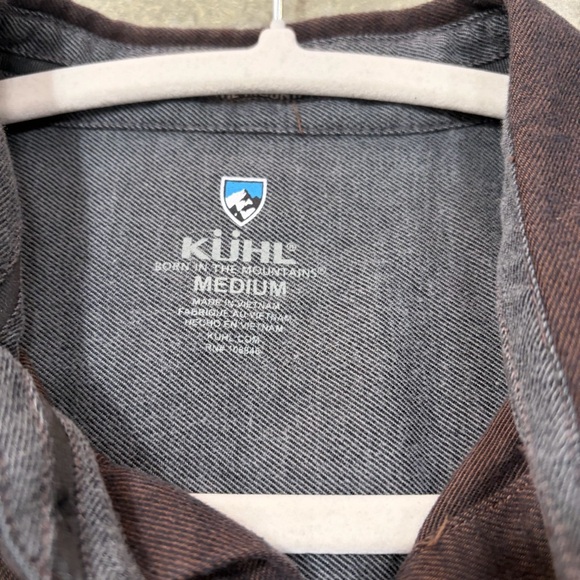 Kuhl Shirt Mens Sz M Descendr Flannel Button Up Long Sleeve Outdoor Casual Comfy - Picture 2 of 9